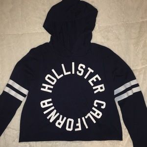 Hollister long sleeve cropped shirt